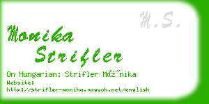 monika strifler business card